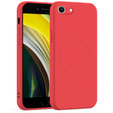 Чехол Silicone до iPhone 7/8/SE 2020/SE 2022, MagSafe, Red