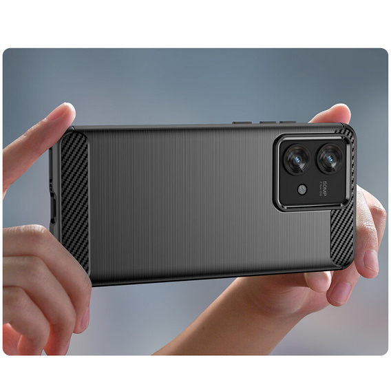 Чехол до Motorola Edge 40 Neo, Carbon, чёрный