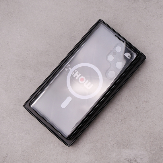 Магнітний чохол Dual Glass MagSafe для Samsung Galaxy S23 Ultra, чорний