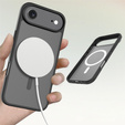 Матовий чохол для iPhone Air, для MagSafe, напівпрозорий чорний