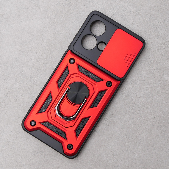 Чехол NOX Camera Slide Motorola Edge 40 Neo, CamShield Slide, красный