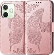 Чохол-книжка для Oppo A5 Pro 5G, Butterfly, рожевий rose gold