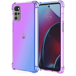 Чехол для Motorola Moto G22, Gradient Dropproof, Фиолетовый / синий