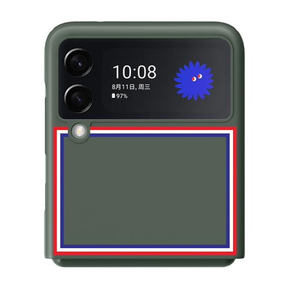 Чохол PC Flip Case Для Samsung Galaxy Z Flip3 5g, Pattern, Green