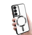 Чехол для Samsung Galaxy S23, Electro MagSafe, чёрный + стекло для экрана