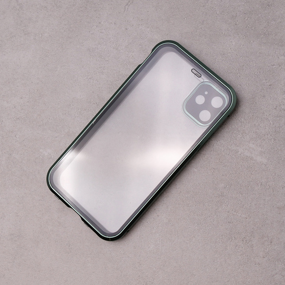 Чехол для iPhone 11, Magnetic Dual Glass, зелёный