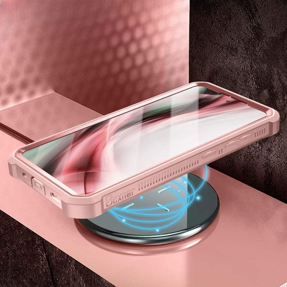 Броньований чохол для Samsung Galaxy S20 FE, Dexnor Full Body, рожевий rose gold