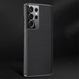 Чoхол до Samsung Galaxy S23 Ultra, Cowhide Leather, чорний