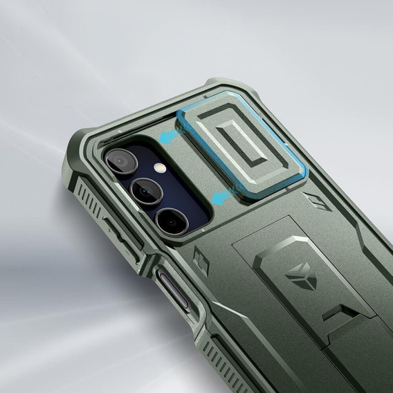 Броньований чохол для Samsung Galaxy A15, Dexnor Full Body (Two Frames), зелений