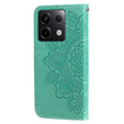 Откидной чехол для Xiaomi Redmi Note 13 Pro 5G, Mandala, зелёный