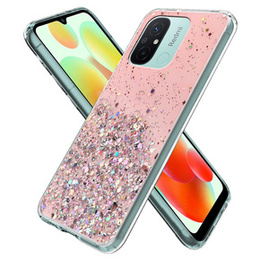 Чoхол до Xiaomi Redmi 12C, Glittery, рожевий