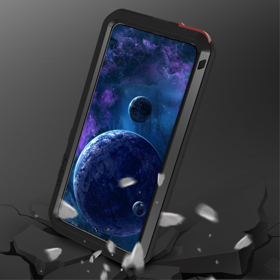 Чoхол Love Mei до Samsung Galaxy A52 / A52s, armored with glass, чорний