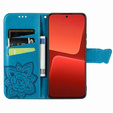 Откидной чехол для Xiaomi 13, Butterfly, синий
