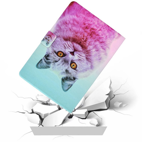 Чехол до Samsung Galaxy Tab A9+ X210 / X215 / X216B, pink cat