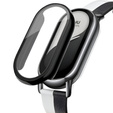 Чехол 2 в 1 + закаленное стекло для Xiaomi Smart Band 10 / 9 / 8, чёрный