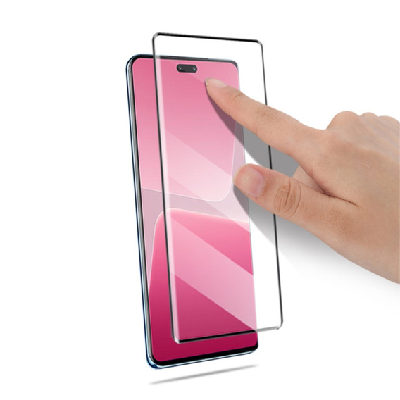 Загартоване скло Mocolo Full Glue для Xiaomi 13 Lite, чорна рамка