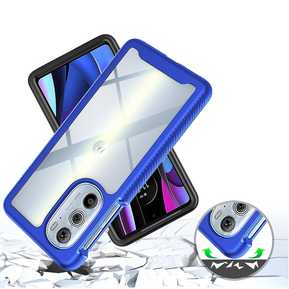 Чoхол Shockproof до Motorola Edge 30 Pro, із захисним екраном, м'яти
