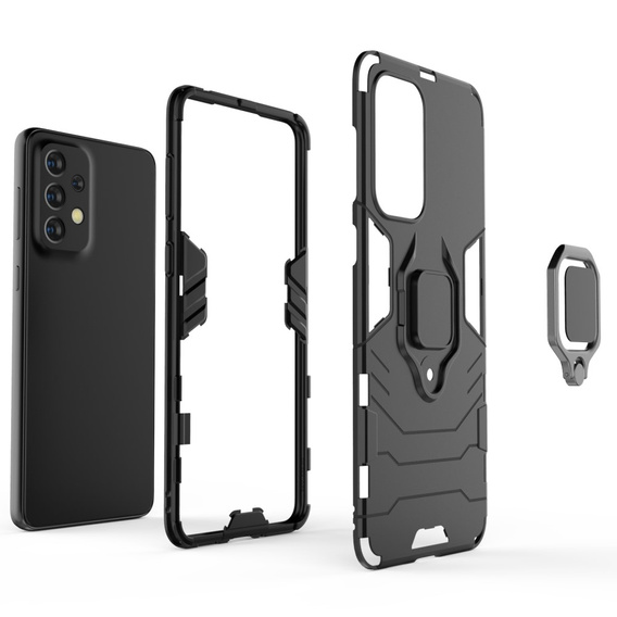 Чехол до Samsung Galaxy A33 5G, Kickstand Ring, чёрный