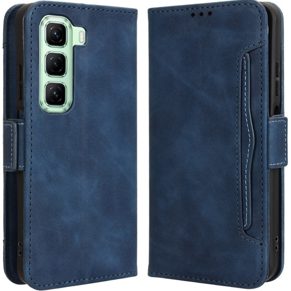 Откидной чехол для Infinix Hot 50 4G, Card Slot, темно-синий