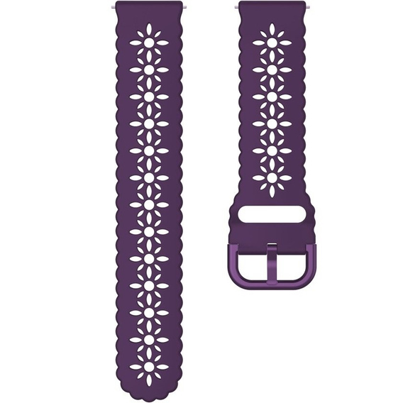 Силиконовый ремешок 20mm Soft Hollowed-out, Dark Purple