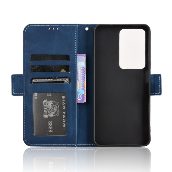 Откидной чехол для Realme 14X / Realme C75, Card Slot, темно-синий