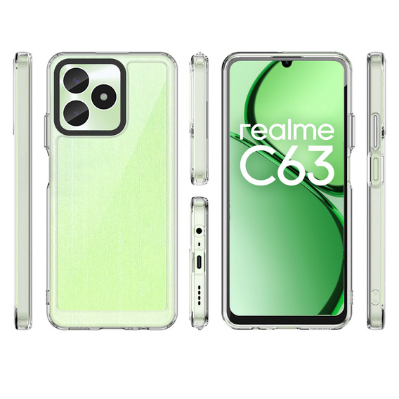 Чехол до Realme C63, Fusion Hybrid, прозрачный