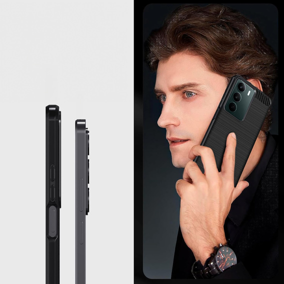 Чoхол до Realme C71, Carbon, чорний