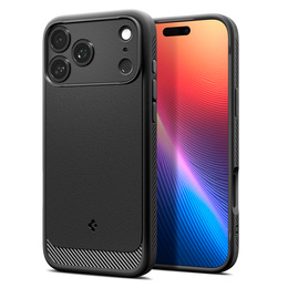 Чехол Spigen Rugged Armor MagSafe для iPhone 17 Pro Max, матовый черный