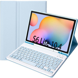 Чехол + клавиатура Samsung Galaxy Tab S6 Lite P610/P615 / S6 Lite 2022 10.4, Pen Slot, синий