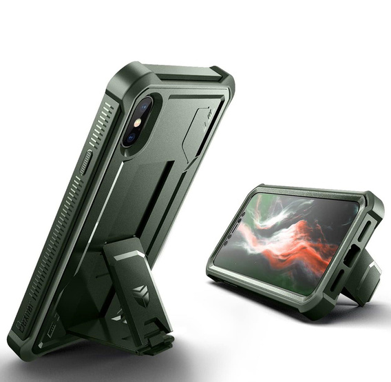 Бронированный чехол для iPhone XR, Dexnor Full Body, зелёный