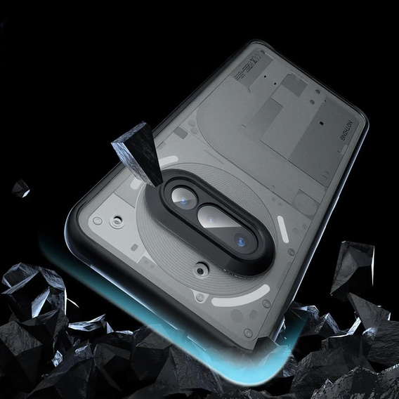 Чехол до Nothing Phone 3A, Fusion Hybrid, прозрачный / черный