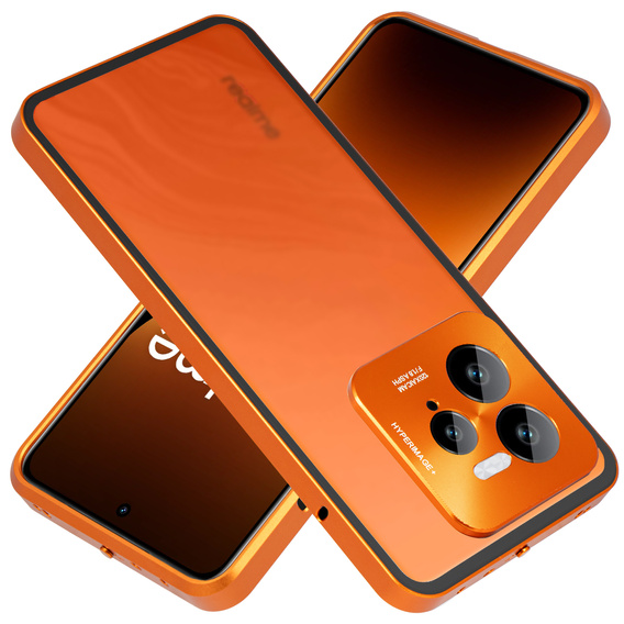 Чохол для Realme GT 7 Pro, Frame Case, помаранчевий