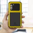 Чехол Love Mei до Samsung Galaxy S23, armored with glass, жёлтый