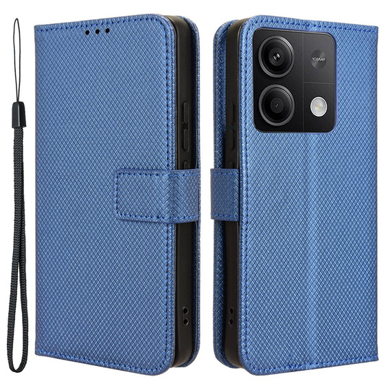 Откидной чехол для Xiaomi Redmi Note 13 5G, Wallet Smart Magnet, синий