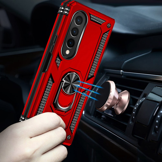 Броньований Чoхол до Samsung Galaxy Z Fold 4 5G, Nox Case Ring, червоний