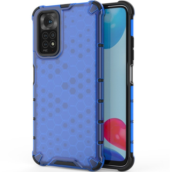 Панцирный чехол Honeycomb для Xiaomi Redmi Note 11/11S, Blue