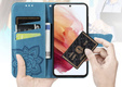 Откидной чехол для Motorola Edge 50 Pro, Butterfly, синий