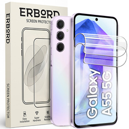 2x Гідрогелева плівка для iPhone 15 Pro Max, ERBORD Hydrogel Foil