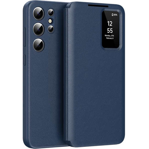 Флип-кейс для Samsung Galaxy S25 Ultra, Smart View Wallet, синий
