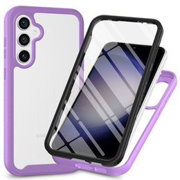 Чoхол Shockproof до Samsung Galaxy A35 5G, із захисним екраном, фіолетовий