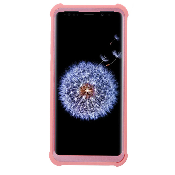 Броньований чохол для Samsung Galaxy S9 Plus, Dexnor Full Body, рожевий rose gold