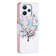 Чохол-книжка для Xiaomi Redmi 12 4G, Wallet, colorful tree, білий