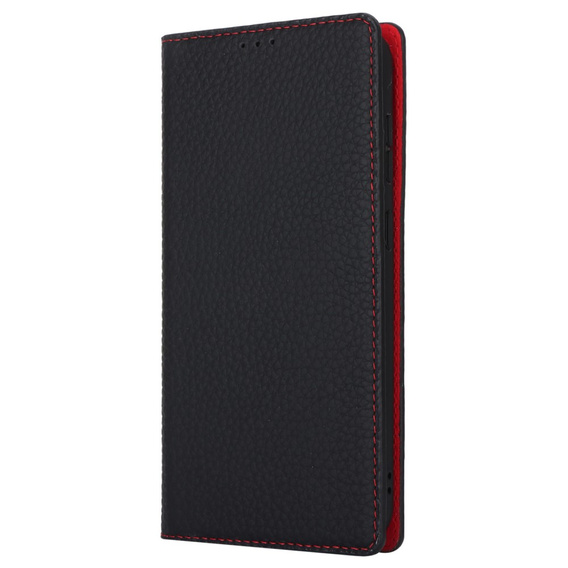Откидной чехол для Samsung Galaxy A25 5G, Litchi Skin Grain, чёрный