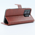 Футляр з клапаном для Xiaomi 13T / 13T Pro, Crazy Horse Wallet, коричневий
