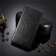 Футляр з клапаном для Infinix Hot 12 Play 4G, Crazy Horse Wallet, чорний