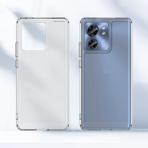 Чехол до Motorola Edge 40, Fusion Hybrid, прозрачный