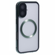 Магнітний чохол Dual Glass MagSafe для iPhone 16, зелений