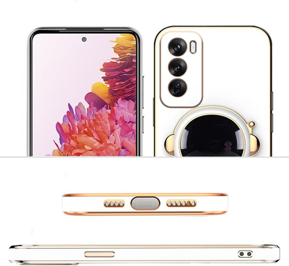 Чехол до Oppo Reno 12, Astronaut, белый