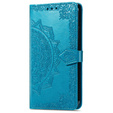 Откидной чехол для Oppo A40 / Oppo A40m, Mandala, синий
