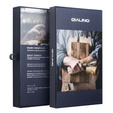 QIALINO кожаный бумажник флип-кейс для iPhone 17 Pro Max - коричневый